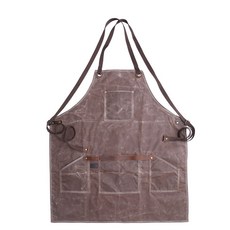 Jiseon 工作圍裙 工具收納, 03 咖啡色