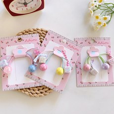 粉彩方塊髮圈6入組