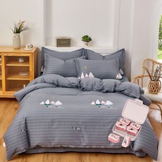 프리미엄 이불커버 + 고정클립 6p B21, 타입12