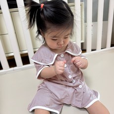 골든래빗 아동용 C 밀크링 파자마 상하의 세트