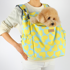 AMYLOVESPET 寵物用擁抱前背包, 愛心黃