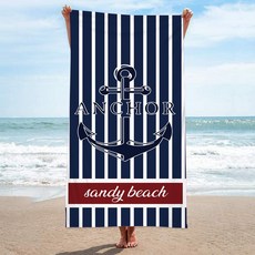 UNHAVE 夏日派對沙灘巾 90 x 180 cm, 1個, 22 船錨