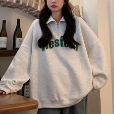 마켓에이 여성용 웨스턴 반집업 맨투맨