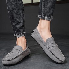 벨레페 남성용 다크비 편안한 합성피혁 로퍼