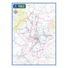 Map.Come 韓國慶尚南道居昌郡地圖 110 x 150 cm, 1個