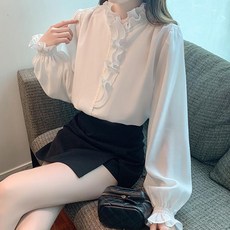 Goodif 女款Angpang荷葉邊上衣