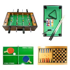 五合一迷你室內桌遊組, 混色, 1組