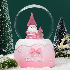 Quardi 聖誕音樂盒雪花球 自動飄雪 站立聖誕老人, 混合色