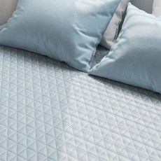 Ice Touch 豐基人造絲涼感床墊, 羊絨藍色