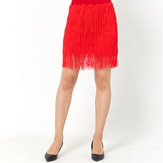 dancedome 4層百褶裙 LDS12400, 紅色的