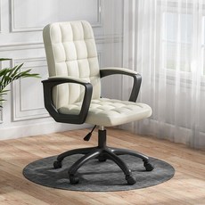 다임 라텍스 사무실 컴퓨터 회전 리프팅 의자, 레더화이트