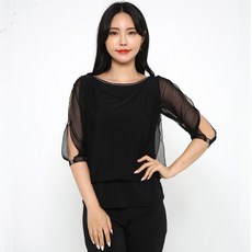 dancedome 商城貝殼T恤 LDT25900, 黑色