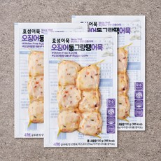 효성어묵 오징어 동그랑땡어묵, 120g, 3개