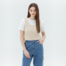 MIND BRIDGE 鉤針編織背心 MYVT3203
