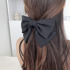 스타일플래닛 청순 쉬폰 왕리본 자동 헤어핀