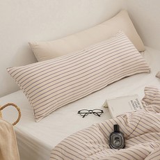 shez Home 多用途水洗超細纖維長抱枕套, 麝香堅果