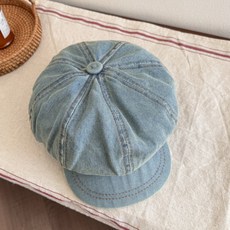 PEONIST 雲朵丹寧貝雷帽