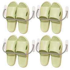 MONACO OLIVE 免鑽孔Pico拖鞋架, 4個, 灰色