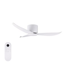 원하 LED 방등 거실등 그루비 실링팬 45W + 리모컨, 화이트