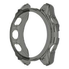 SPACE SHIELD Garmin 智慧手錶相容 TPU 防撞保護殼, 黑色, 1個