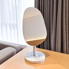 S&Design 波浪造型化妝鏡 角度可調 高度可調 桌上型化妝鏡, 大理石