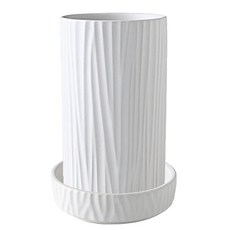 Glang& 瀝水陶瓷餐具筒, 1個, 白色的