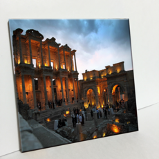 HTP 磁磚 C1673 塞爾蘇斯圖書館之夜