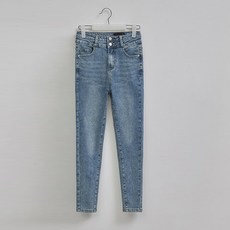 女款雙釦高腰牛仔褲 79253