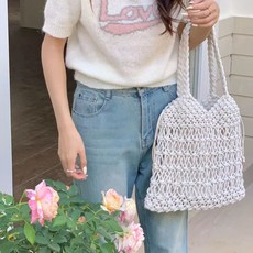 다마리스 스트링 네트 토트 숄더백