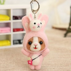 Healingcare 펠트 실 바늘 DIY 세트, 1세트, 04 토끼