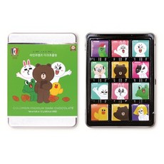 COLOMBIN 糖果 Line Friends 牛奶巧克力, 1盒, 132g