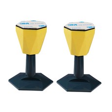 鬱金香門擋 黃色+深綠色, 2個