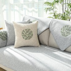 I Love Home簡約幸運樹刺繡沙發墊 款式3