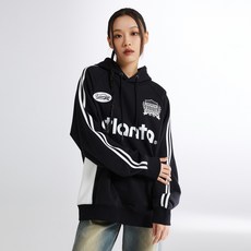 스파오 남녀공용 아틀란타 배색 후드 풀오버 맨투맨 SPMHE12C62