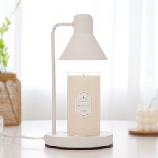 The Sweet Candle + Mono Candle Warmer 白色錶盤 + 燈泡 2p 套裝, 7 Baby Powder, 白色