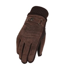 Market A 冬季防風分指手套, C款 棕色