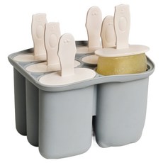 Sili Garden 矽膠冰棒模具 6格 灰色 1個
