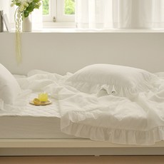 韓國 amante Lily Snow 泡泡紗荷葉邊夏季涼被