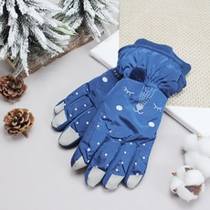 孩童動物造型防水滑雪手套
