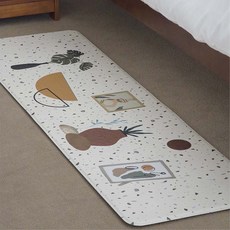 Rugum Art Museum PVC多功能廚房緩衝地墊, 1個, 混合顏色