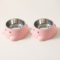 daysoy 寵物恐龍設計餐具 ONE SIZE, 07 粉紅不鏽鋼, 2個