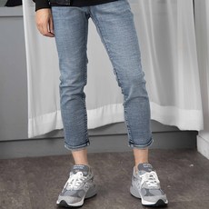 THEGANZI 男款隱藏式鬆緊帶復古水洗刷破簡約水洗牛仔褲 28-37