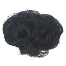 Cleolamy 中年女性頭頂局部假髮 D631, 黑色, 1個