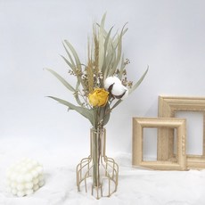 GAPANG 乾燥花 DRYD018 + 花盆套組, 01號