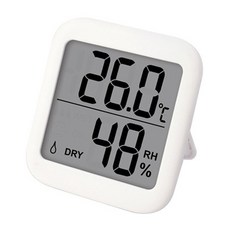 生活的技術數位溫濕度計 緊湊型 白色, 1個