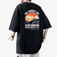 JTL 男款寬鬆版印花短袖T恤