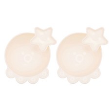 章魚造型麥片碗附小碗, 2套, 淺褐色的