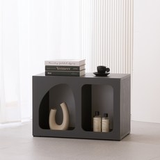 제이디퍼니처 국내제작 모디 520 다용도 수납 협탁 M 520 x 315 x 410 mm, 그레이, 1개