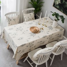 花朵繪圖桌布, 混色, L(140 x 180 cm)