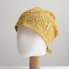 Vavisoo Luce 蕾絲花朵刺繡頭巾